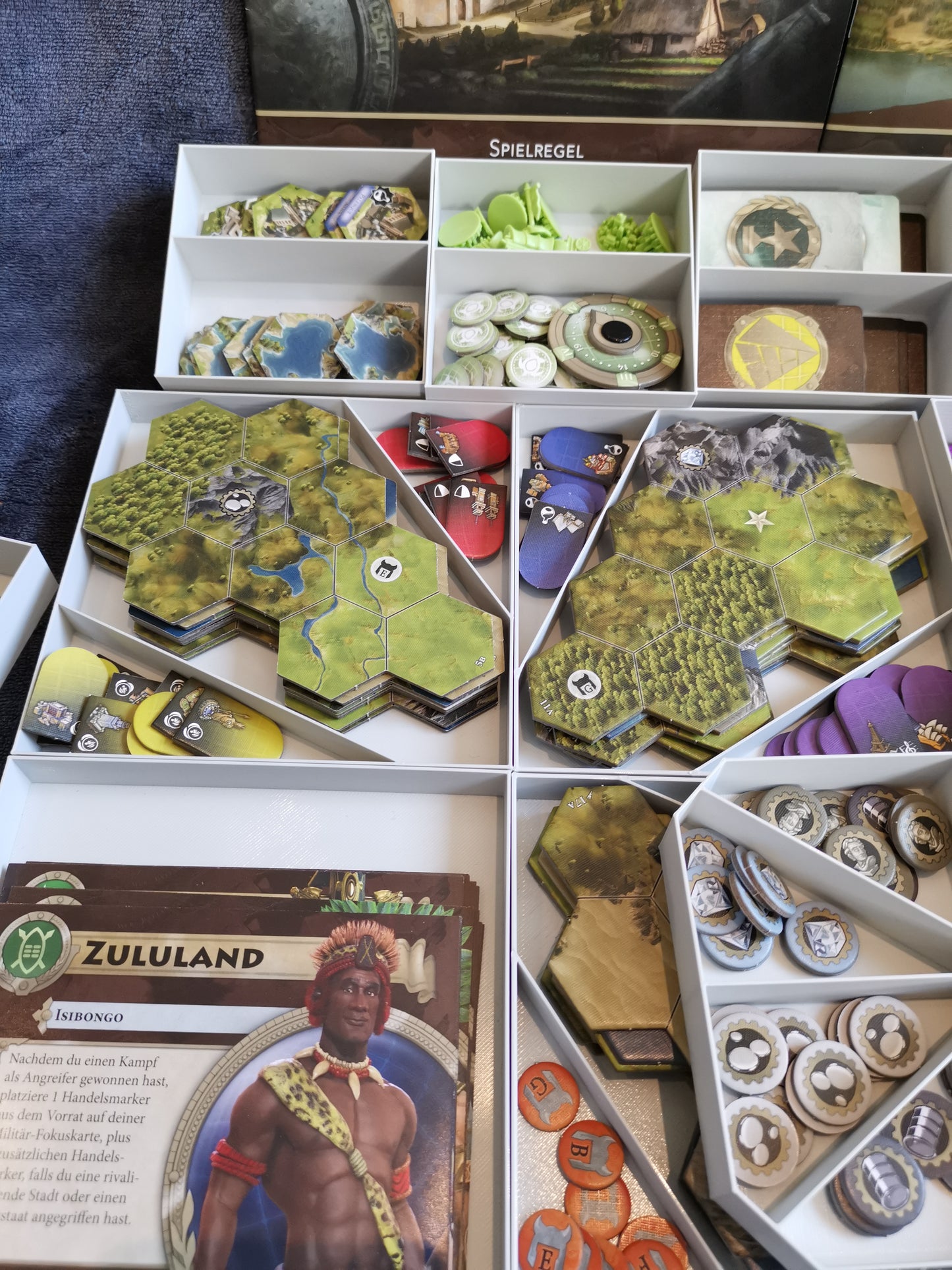 Civilization "Ein neues Zeitalter" + Terra Incognita Inlay / Insert / organizer / Aufbauhilfe